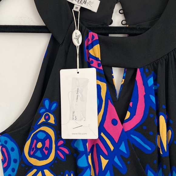 tibi New York Sleeveless Multi Print Silk Dress Medium NWT - Picture 10 of 16